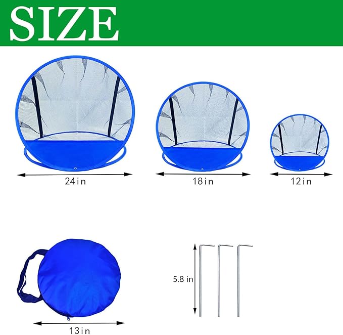 SANTA CASA Pop up Golf Practice Net - Foldable Chipping Target, 1 Carry Bag, Adults Indoor Outdoor Backyard Golf Gifts