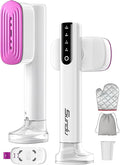 Travel Steamer for Clothes,15s Fast Heat-up Portable Iron,35mins Runtime & 180ml Large Tank,25g/min Steam,Ceramic Panel,Stands on Desk,Wrinkle Remover for Travel, Home, Office(White)