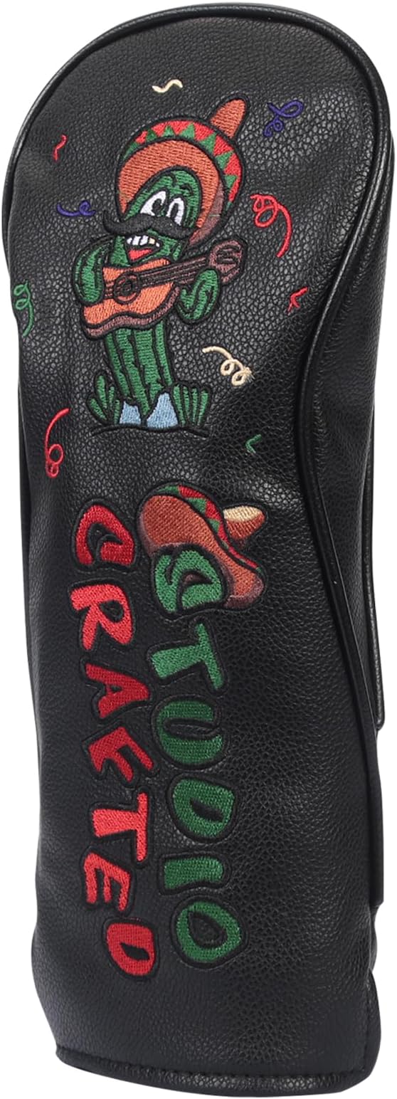 Cinco De Mayo Sombrero Golf Headcover for Driver Fairway Woods Hybrid Rescue Blade & Square Mallet Putter Head Cover