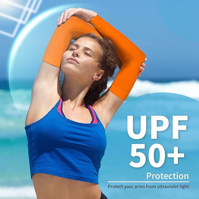 YESLIFE UV Sun Protection Arm Sleeves for Men & Women, UPF 50 Cooling Sports Sleeve