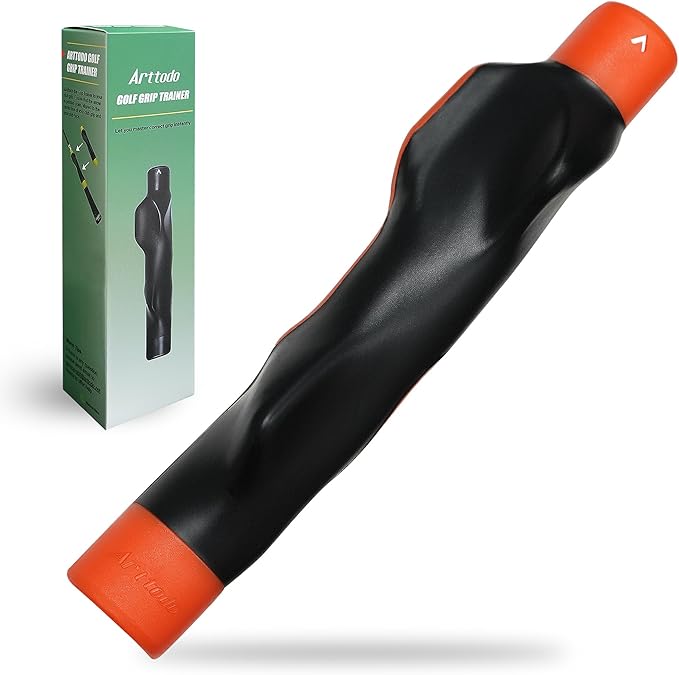 Golf Grip Trainer, Right or Left Handed Golf Training Aid for All Levels of Golfers - Fix Hand Position & Grasp, Master Correct Grip Posture, Golf Accessories