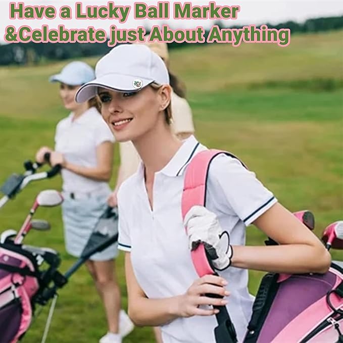 FINGER TEN Golf Ball Marker with Hat Clip Markers Assorted Patterns Value Gift Set Mark Golf Divot Tool Accessories for Men Women Kids