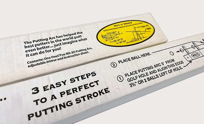The Putting Arc - MS3D Model - Golf Training Aid Used to Perfect Your Putting and Reduce Your Score! - Practice and Master Your Putting Fundamentals! - Midnight Black - Proudly Made in The USA