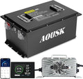 36V 105Ah Lithium Battery for Golf Cart, Built-in Smart 200A BMS, with Touch Monitor & Mobile APP, 4000+ Cycles Rechargeable LiFePO4 Battery, Max 8.06kW Power Output, Perfect for Golf Carts