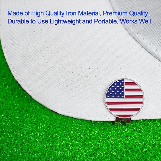 Golf Ball Markers with Magnetic Hat Clips Assorted Patterns Value Gift Set Mark Golf Divot Tool Accessories, Golf Ball Markers with Hat Clips Sets for Men Women Kids Gifts.