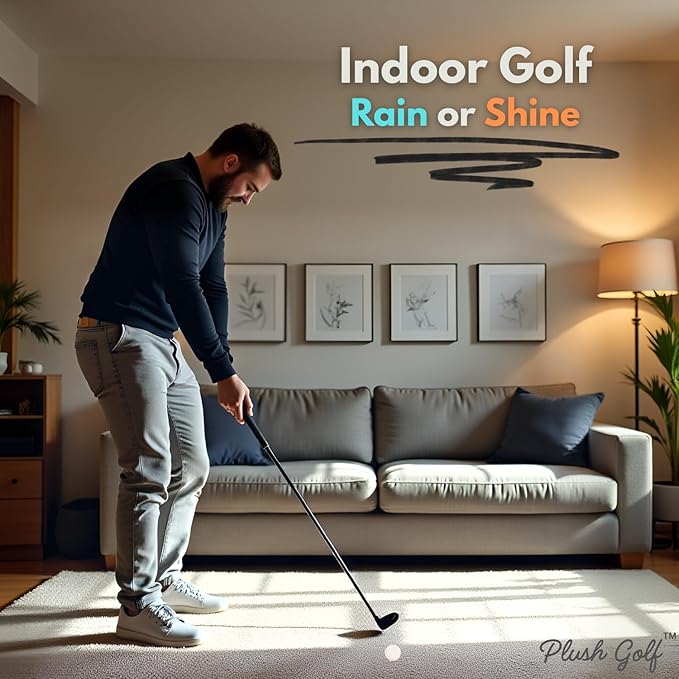 Plush Indoor Golf Balls for Indoor Practice - Golf Gifts for Swing Training Inside Softer Than Foam Golf Balls - Hit Into Anything with No Damage