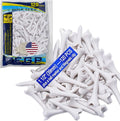 1 1/2 Inch Plastic Golf Tees,Short Tees 120 Pack-4 Prongs with Low Friction Design for Iron,Par Threes,Hybrids and Driving Range,with High Stability and Low-Friction White Golf Tees