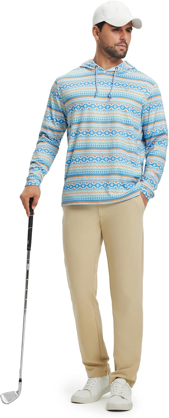 Hoodies for Men Golf Fleece Hooded Sweatshirts Dry Fit Athletic Lightweight Casual Midlayer Mens Hoodies Pullover