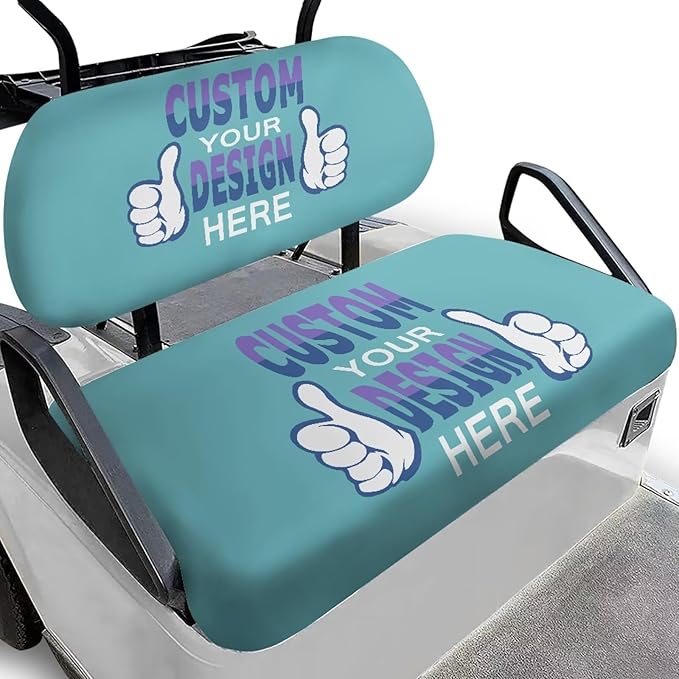 Fashion Print Golf Cart Seat Covers 2 Passenger Golf Cart Backrest Cover Golf Cart Seat Towel Gift for Friends