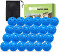 FINGER TEN Golf Practice Balls Plastic Colored Value 12/24/36/50 Pack, Limited Flight Sports Training Ball for Men Women, Indoor Outdoor Driving Range Backyard Use