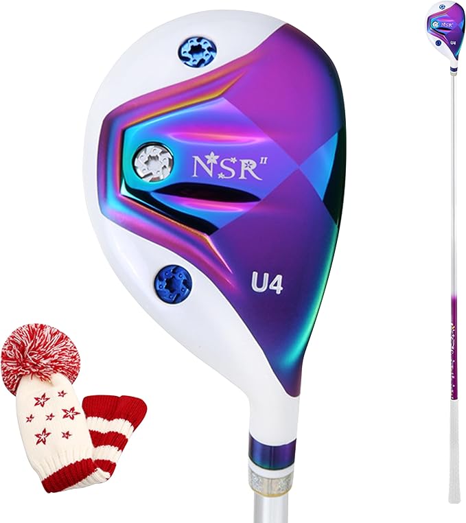 PGM Women's Golf Woods Driver Hybrid for Right Handed with Graphite Shaft Includes Headcover - Titanium Alloy Clubhead Single Golf Club with Enlarged Sweet Spot