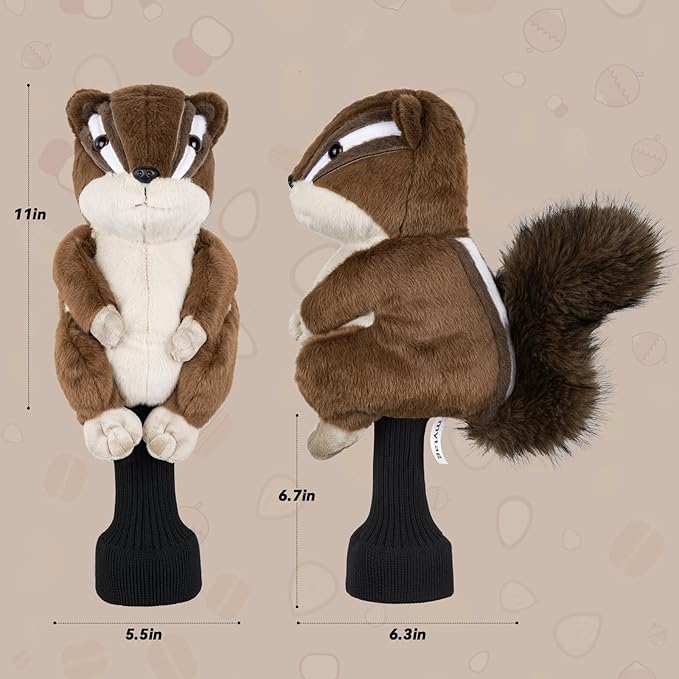 Funny Golf Driver Head Gover, Animal Golf Club Cover Ultra Premium Plush Tour Quality Driver Headcover for Men Women