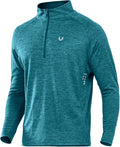 NORTHYARD Quarter Zip Pullover Men Running Shirt Long Sleeve Moisture Wicking Quick Dry Athletic Workout Shirts