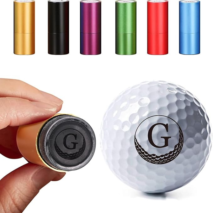 Custom Golf Ball Stamp, Personalized Golf Ball Stamp, Golf Ball Stamp Markers,Waterproof Ink Customizable Golf Ball Stamp, Gifts for Dad & Golfers