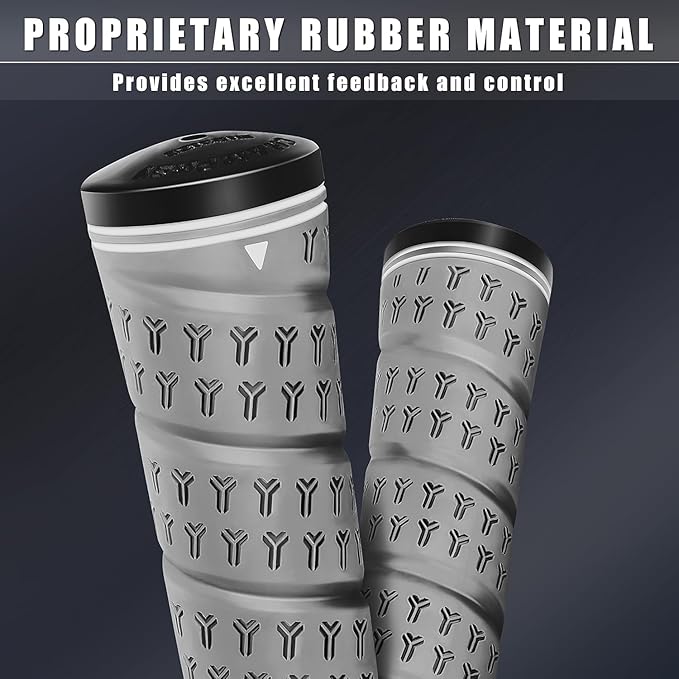 CHAMPKEY WRAP-Y Rubber Golf Grips 13 Pack Come with All Repair Kits - High Feedback and Traction Golf Club Grips