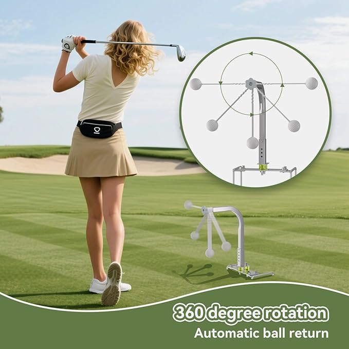Golf Swing Trainer, Portable Golf Training Aid, Durable Golf Practice Equipment With 5 Adjustable Height, Indoor Outdoor Golf training equipment Accessories, Golf Gifts for Men women Golf lovers