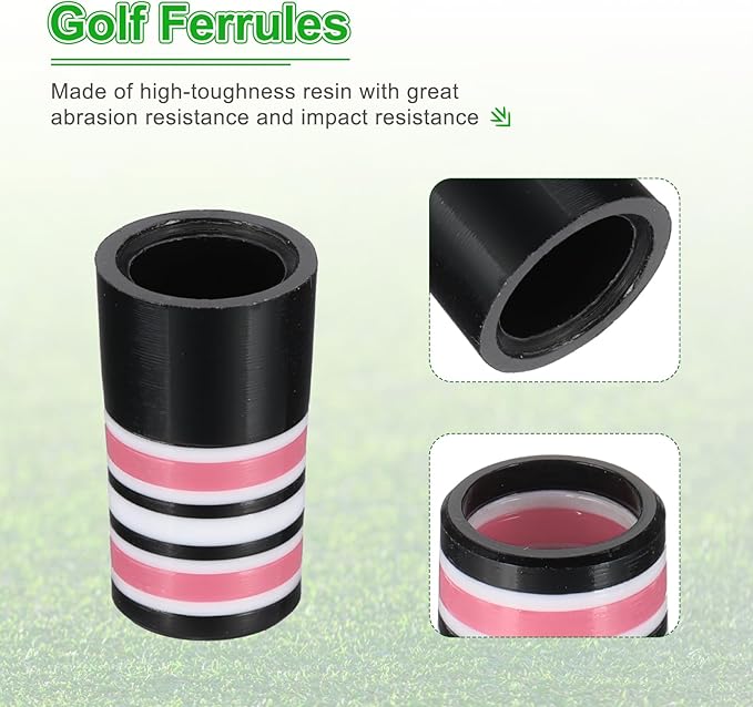 PATIKIL Golf Ferrules Tapered Golf Club Ferrules Multi-Ring Iron Ferrule Rings