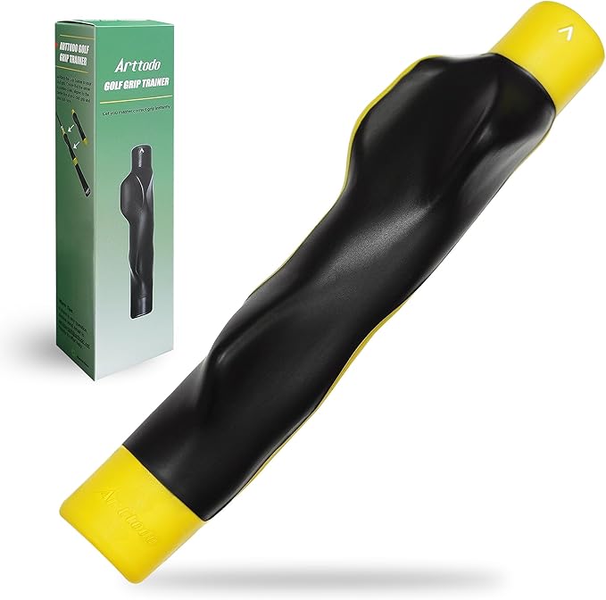 Golf Grip Trainer, Right or Left Handed Golf Training Aid for All Levels of Golfers - Fix Hand Position & Grasp, Master Correct Grip Posture, Golf Accessories