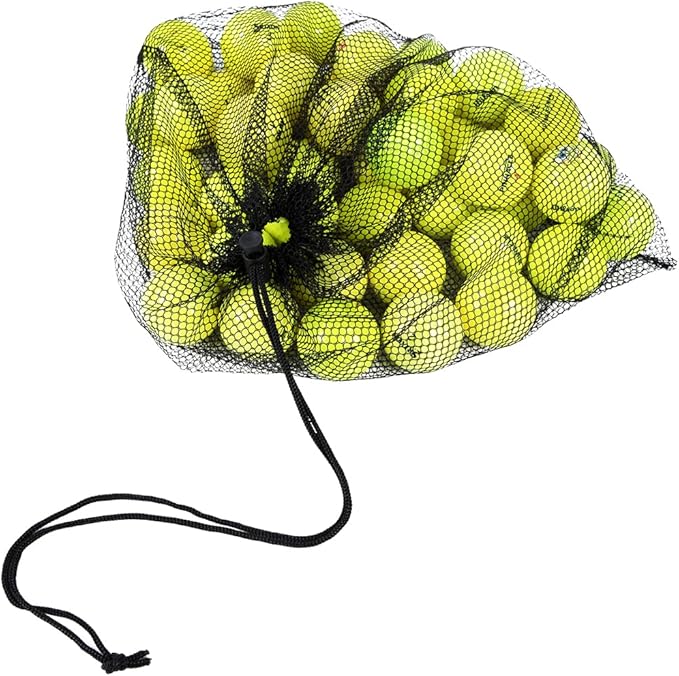 48-Pack Clean Green Recycled Yellow Golf Balls - Neon Colored - Used Good Condition - Includes Mesh Carry Bag - Cheap Golf Balls for Men and Women
