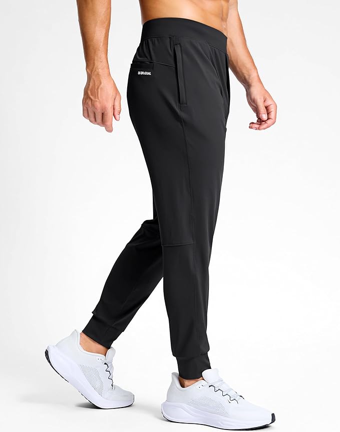 G Gradual Men's Golf Joggers Pants with Zipper Pockets Stretch Sweatpants Slim Fit Track Pants Joggers for Men Work Running