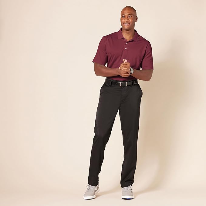 Amazon Essentials Mens Golf Polo Shirt, Moisture-Wicking Quick Dry, Short Sleeve