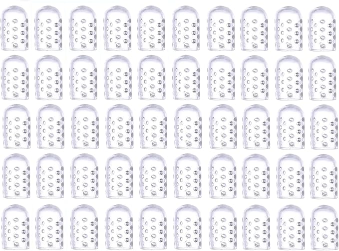 50PCS Silicone Toe Protectors - Silicone Toe Separators for Men Women - Gel Toe Covers Breathable Soft Toe Caps Guards