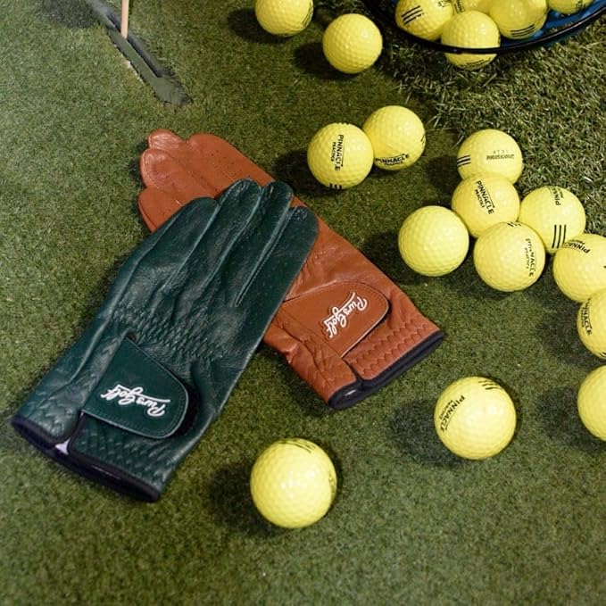 PUR3 Cabretta Leather Golf Gloves Men | 2 Pack Heritage Collection | Includes Ball Marker | Golf Glove Men Left Hand and Right Hand