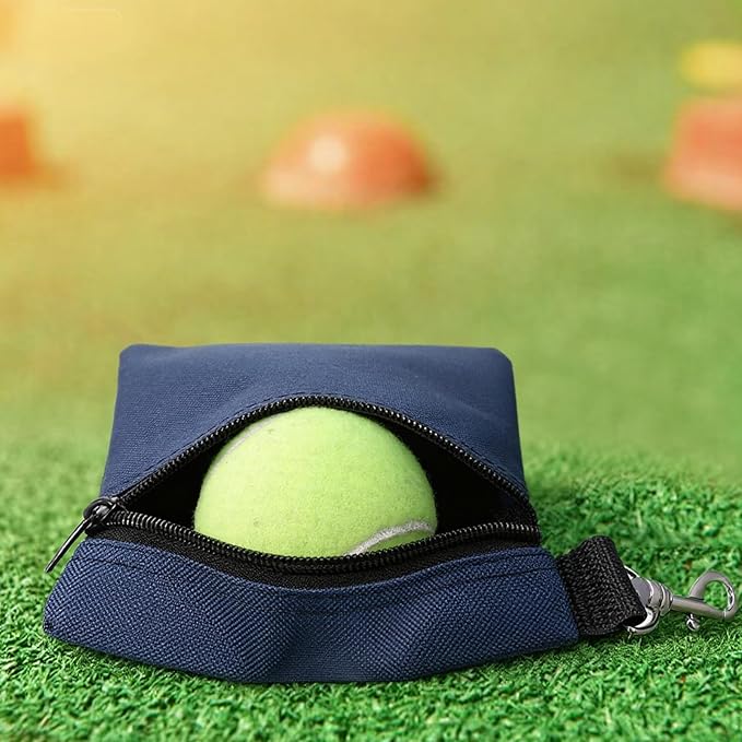 Golf Tee Bag, 3 Pack Golf Tee Pouch 5.5 X 6.7 Inch Zipper Golfs Accessory Bag with Clip Utility Tees Holder with Zipper, Golfs Ball Storage Accessory Bags with Clip for Men Women GolfGift