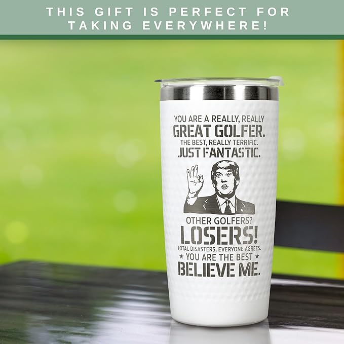 Golf Gifts for Men, Grandpa, Uncle, Golfer, Boss - Grandpa Uncle Gifts - Birthday, Christmas Mugs for Men - Gift Ideas for Golfers Mens - 20 Oz Golfer Tumbler for Mens