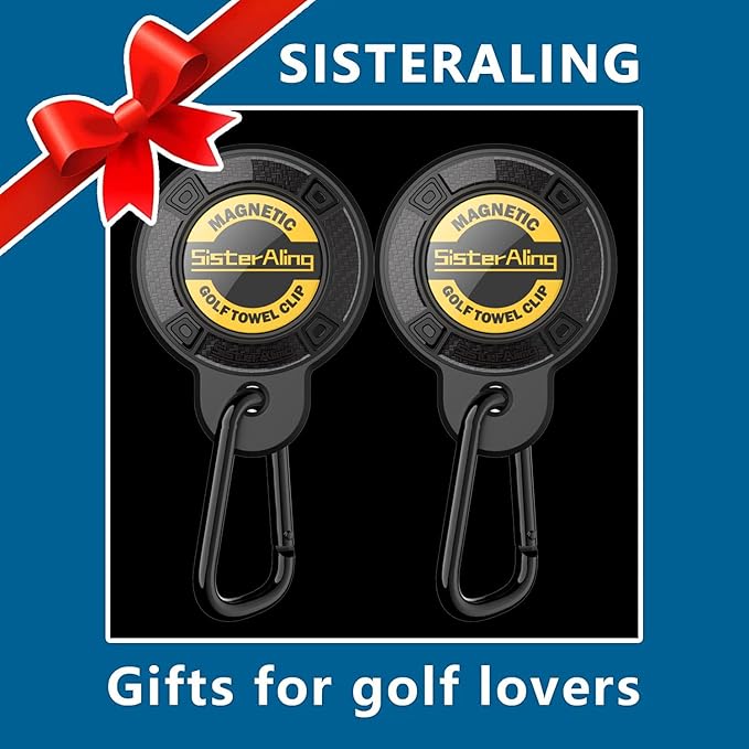 Magnetic Clip for Golf Towel,Removable Industrial Magnetic Accessories Design for Strong Hold to Golf Carts or Clubs