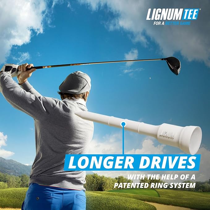 LIGNUM Unbreakable Microwood Golf Tees 50x More Durable/Adjustable Golf Tee/Innovative Wood Fiber and Natural Adhesives/Golf Tee, Golf Tees, Tees Golf, Golf Ball Tees/Pack of 3