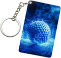 Keychain - Rectangular Acrylic Keychain Daily Key Ring Car Key Fob Holder 2X3 Inch