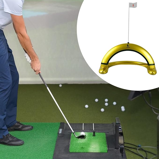 Colaxi Golf Putting Gate Practice,Golf Equipment Golfer Gift Portable with Flag Putting for Indoor Home