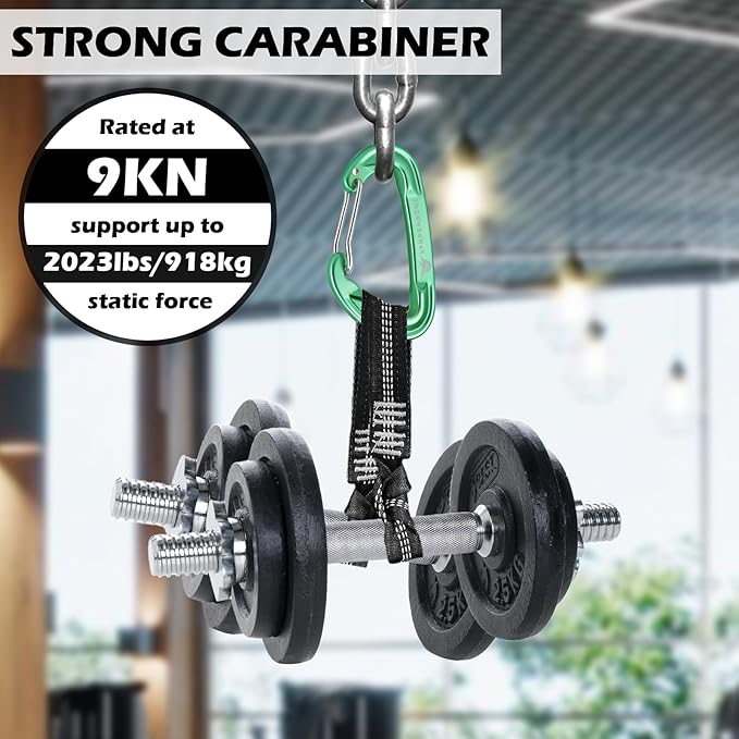 6pcs Small Carabiner Clips, 9KN (2023lbs) Heavy Duty, Lightweight Carabiner for Camping, Hiking, Keychain, Gym, Dog Leash