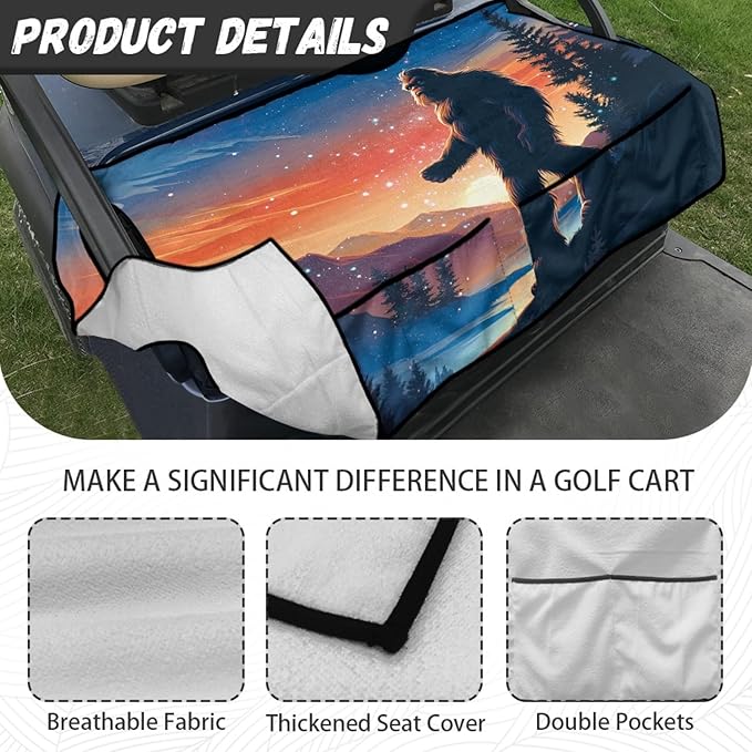 Golf Cart Seat Covers Universal Golf Cart Seat Cover Blanket Cushion Cover Sports Golf Cart Accessories