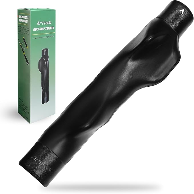 Golf Grip Trainer, Right or Left Handed Golf Training Aid for All Levels of Golfers - Fix Hand Position & Grasp, Master Correct Grip Posture, Golf Accessories