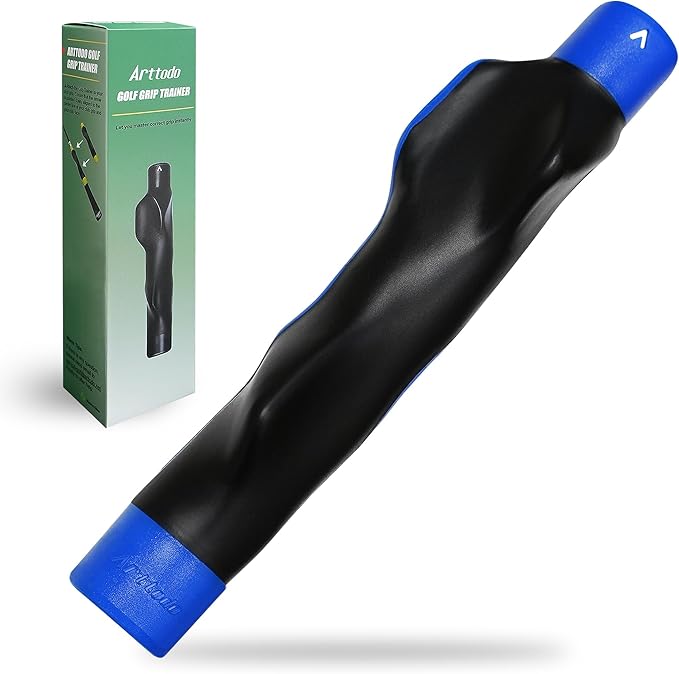 Golf Grip Trainer, Right or Left Handed Golf Training Aid for All Levels of Golfers - Fix Hand Position & Grasp, Master Correct Grip Posture, Golf Accessories