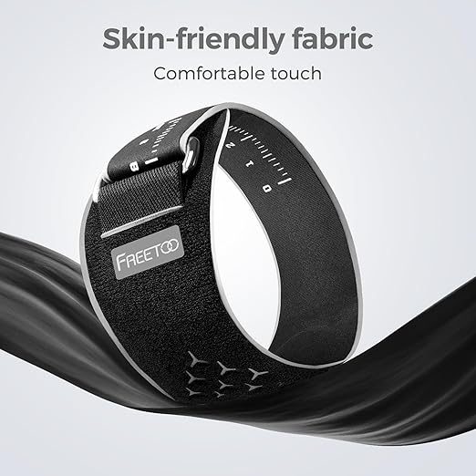 FREETOO Elbow brace for Tendonitis and Tennis Elbow for Women Men, Adjustable Golfers Elbow Brace for Men for Pain, Counterforce Brace for Epicondylitis, Tennis Elbow Strap with Gel Pad Grey L/XL