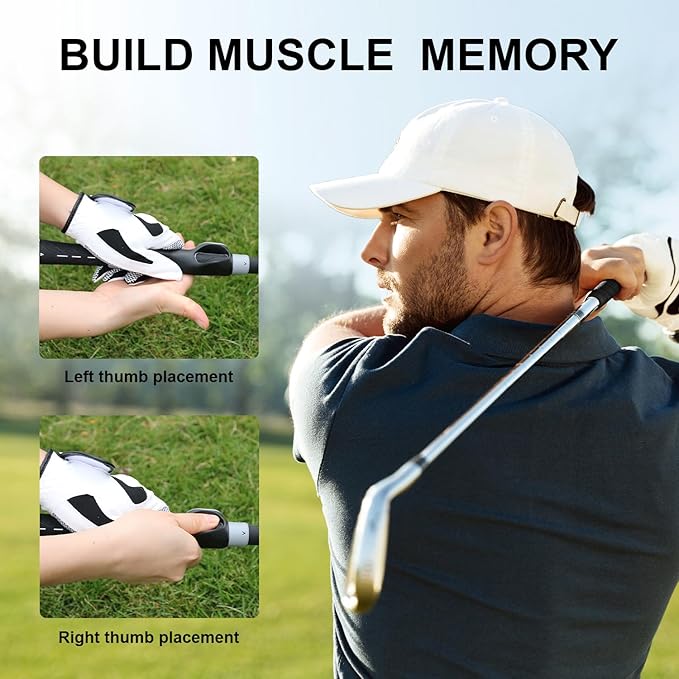 Golf Grip Trainer, Grip Trainer Golf for Boosting Grip Strength, Precision & Swing, Training Aid to Train Correct Hand Position & Achieve Outstanding Performance