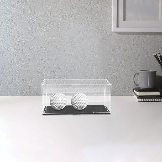 Golf Ball Display Case Acrylic Dustproof Holder Decorative Golf Ball Accessory for Household Memorabilia Storage