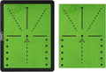 Golf Hitting Mats for Swing Path Feedback Reusable Anti-Slip Rubber Backing Extra Replaceable Dual Velvet Pad Fit in Indoor Outdoor Golf Swing Practice (16 X 12 in) Gifts for Golfer