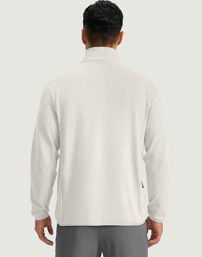 G Gradual Mens Quarter Zip Pullover Fleece with 2 Zipper Pockets Long Sleeve Golf Shirt Winter Athletic Sweater Lightweight