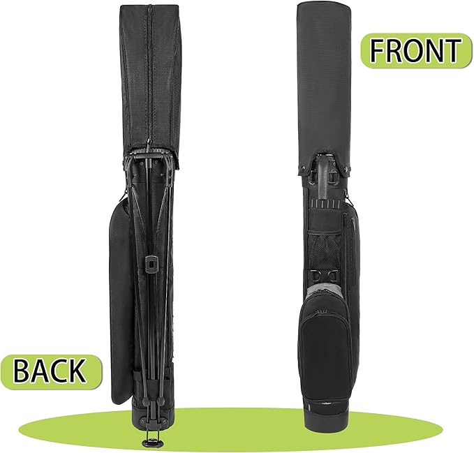Golf Stand Bag,Lightweight Small Golf Bag,Medium Golf Carry Bag, 2-3Way Divider Men and Women with Adjustable Shoulder Strap Multiple Pockets with Golf Putter Covers