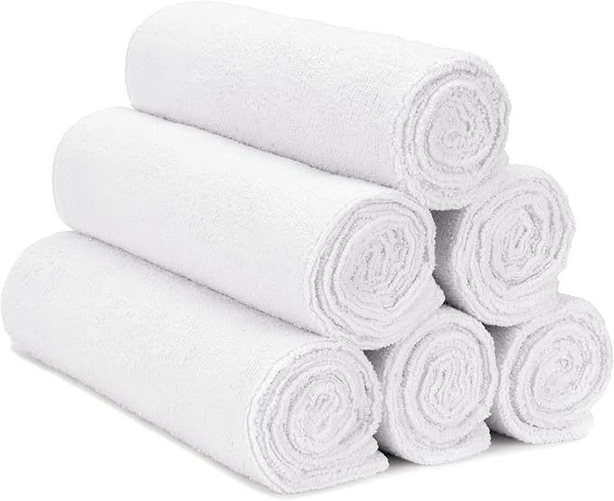 S&T INC. Microfiber Gym Towels, Yoga Towel for Home and Gym Bag, 16 Inch x 27 Inch, 6 Pack