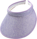 Cloth Covered Slip-On Visor for Women, Adjustable Cap Sports Sun Visors for Men