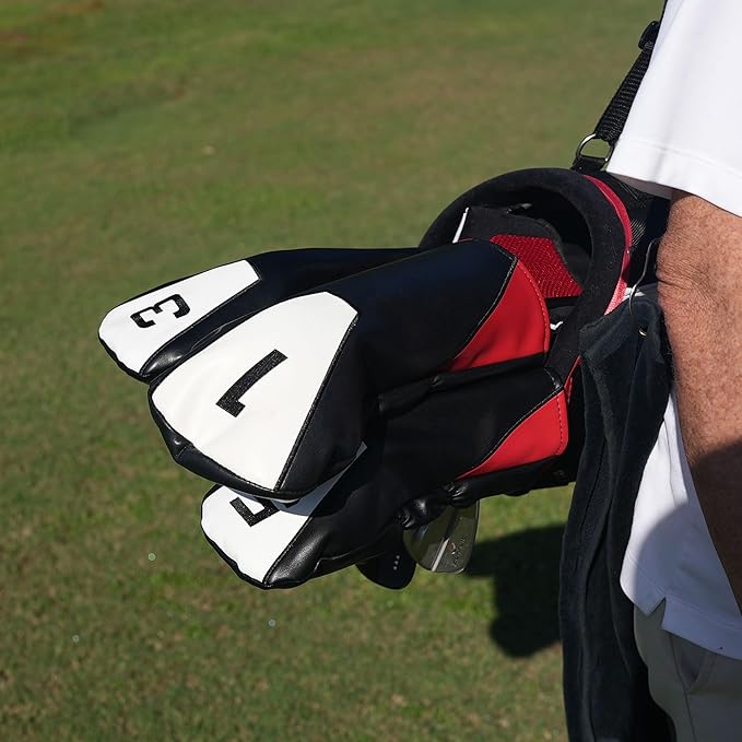 Single Headcover, Easy Slip-On Easy-Off Golf Club Headcover, Fleece Lined Interior, Water Resistant and Durable Shell, Individual Retail Sport Pack