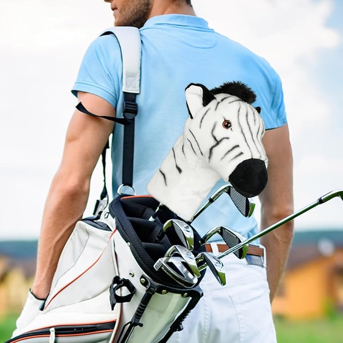 Driver Headcover, Funny Golf Club Covers Soft Plush Animal Golf Head Covers, Creative Golf Headcover Fits Standard 460cc Driver Head