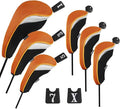 Andux 6pcs/Set Golf Club Head Covers Woods Driver Fairway Hybrid Set (3 Hybrids + 3 Woods)
