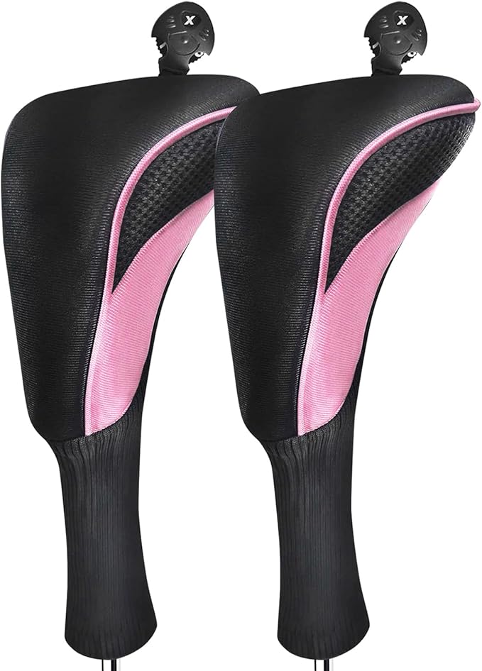 FINGER TEN Golf Club Head Covers for Hybrids Long Headcover Interchangeable Accessories for Ultimate Club Protection
