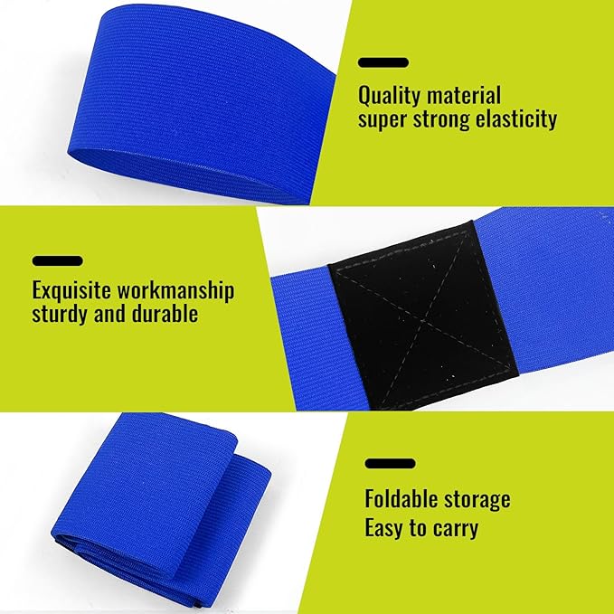 3 Pcs Golf Swing Trainer Arm Band - Body Connection Band for Consistent Swing Plane, Wrist Stability & Golf Swing, Golf Training Aid for Men (Black,Blue,White)